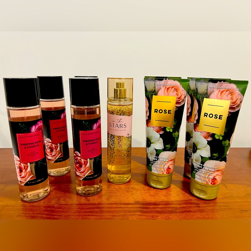 Lot of Bath and Body Works Mists and Body Creams